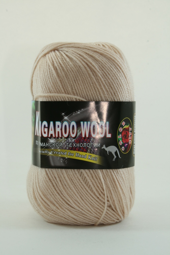 Пряжа Color City KANGAROO WOOL (Цвет: 111 молочный)