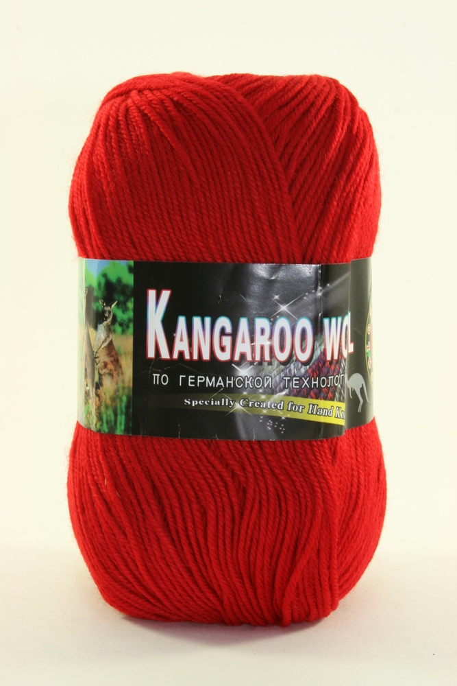 Пряжа Color City KANGAROO WOOL (Цвет: 2221 красный)