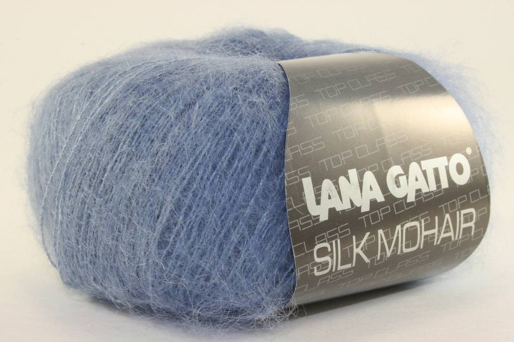 Пряжа Lana Gatto SILK MOHAIR  (Цвет: 6034 джинс)