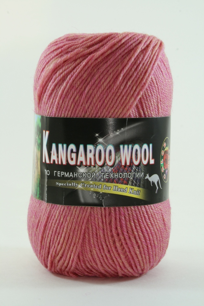 Пряжа Color City KANGAROO WOOL (Цвет: 2919 розовый меланж)