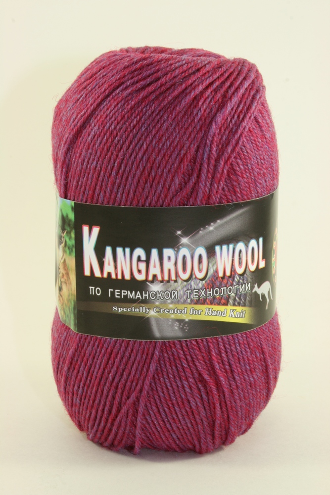 Пряжа Color City KANGAROO WOOL (Цвет: 2946 фуксия)