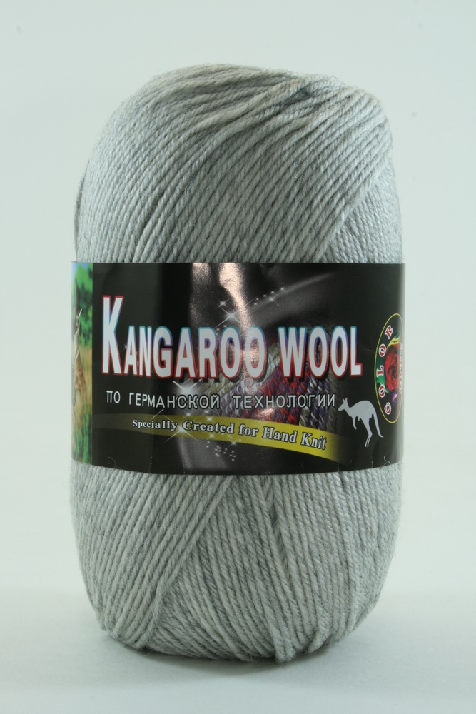 Пряжа Color City KANGAROO WOOL (Цвет: 29601 св.серый меланж)