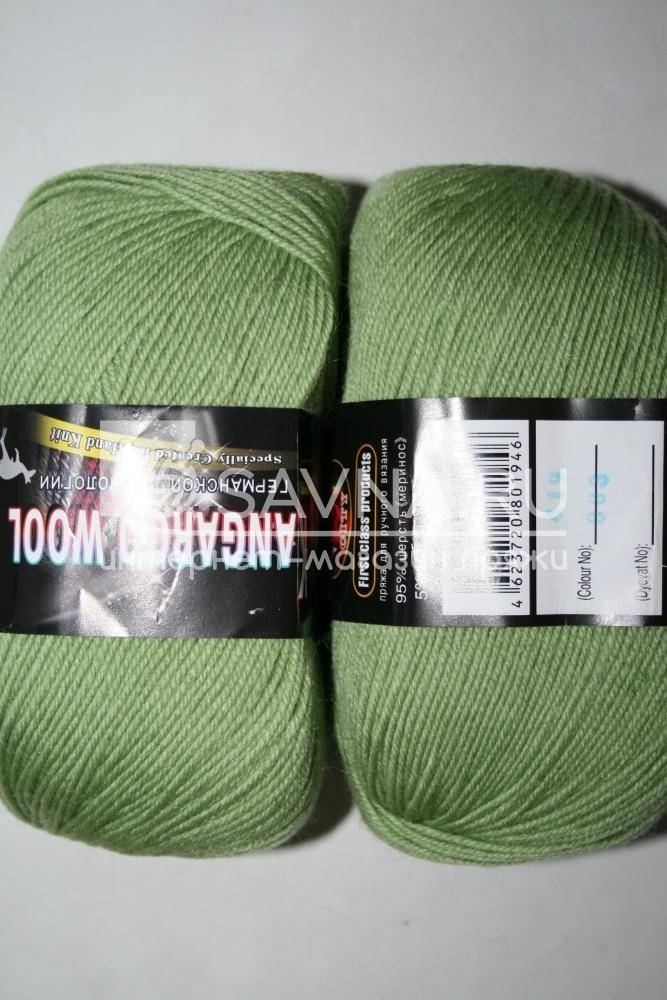 Пряжа Color City KANGAROO WOOL (Цвет: 419 св.оливка)