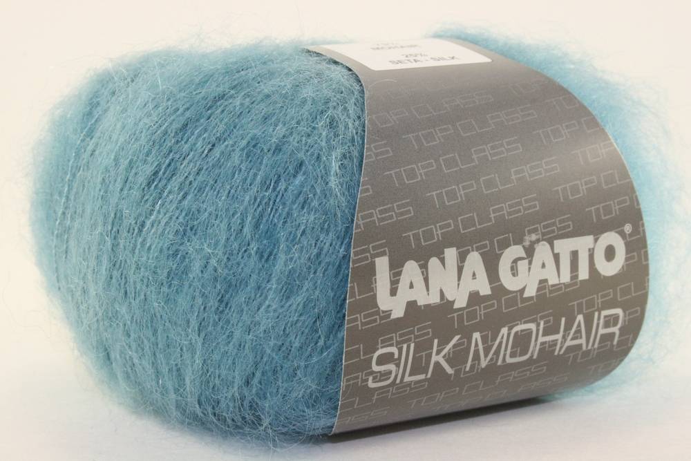 Пряжа Lana Gatto SILK MOHAIR  (Цвет: 7267 лазурный)