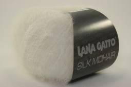 Пряжа Lana Gatto SILK MOHAIR  (Цвет: 6027 белый)