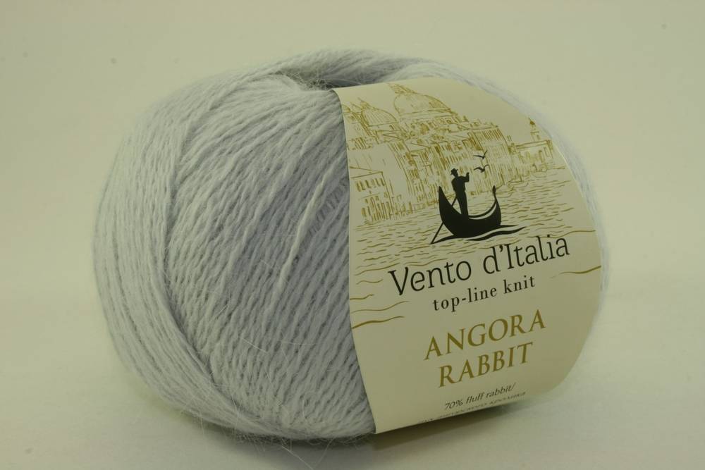 Пряжа Vento d'Italia ANGORA RABBIT (Цвет: 22 серебристый)