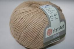 Пряжа Yarn Art JEANS  (Цвет: 07 бежевый)