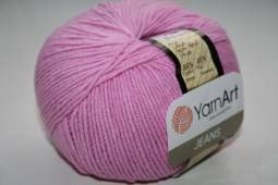 Пряжа Yarn Art JEANS  (Цвет: 20 розовый)