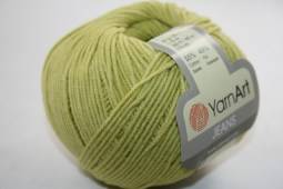 Пряжа Yarn Art JEANS  (Цвет: 29 зеленое яблоко)