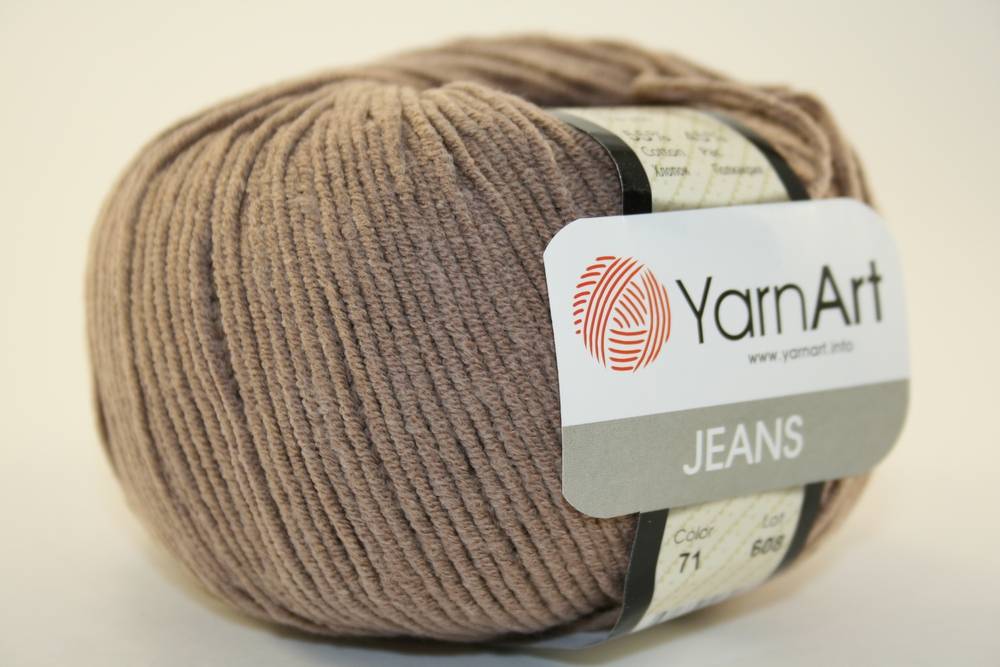 Пряжа Yarn Art JEANS  (Цвет: 71 какао)