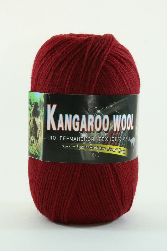 Пряжа Color City KANGAROO WOOL (Цвет: 2225 бордовый)