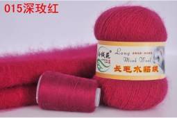 Пряжа LONG MINK WOOL (Цвет: 15 цикламен)