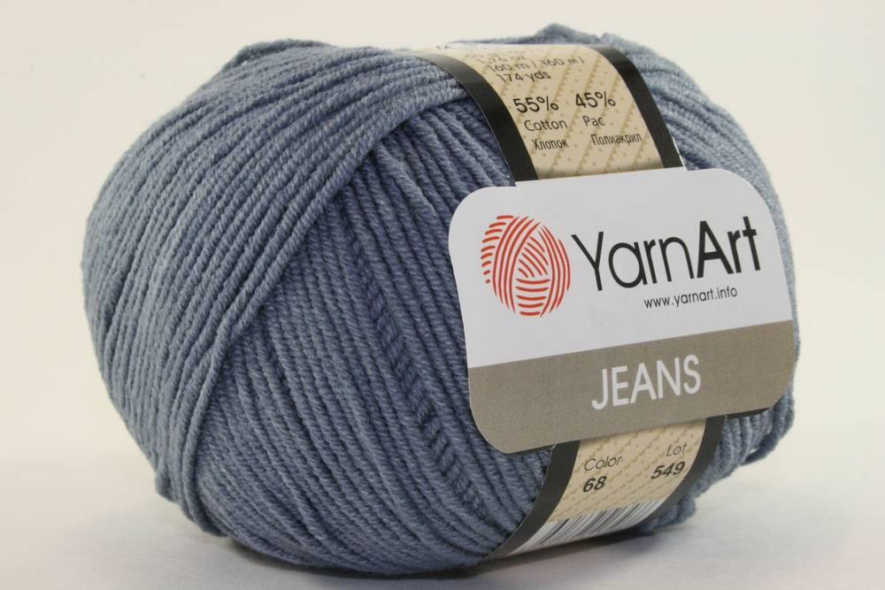 Пряжа Yarn Art JEANS  (Цвет: 68 джинс)