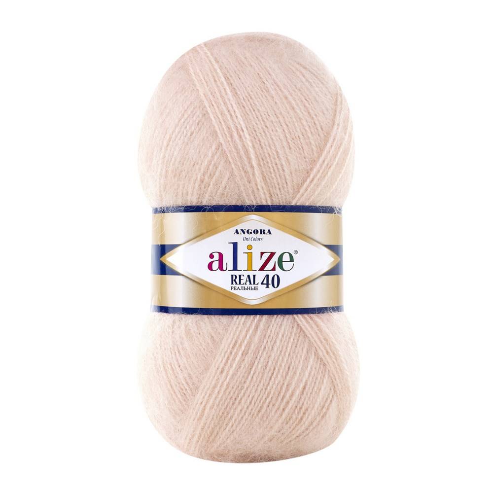 Пряжа Alize ANGORA REAL 40 (Цвет: 404 шампань)