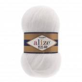 Пряжа Alize ANGORA REAL 40 (Цвет: 55 белый)