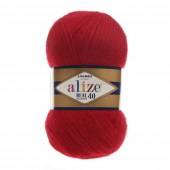 Пряжа Alize ANGORA REAL 40 (Цвет: 56 красный)