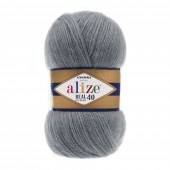 Пряжа Alize ANGORA REAL 40 (Цвет: 87 темно-серый)