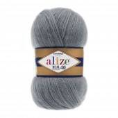 Пряжа Alize ANGORA REAL 40 (Цвет: 87 темно-серый)