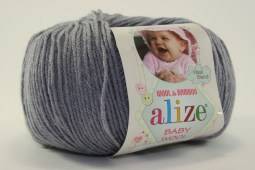 Пряжа Alize BABY WOOL (Цвет: 119 темно-серый)