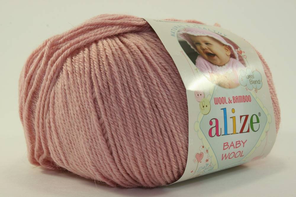 Пряжа Alize BABY WOOL (Цвет: 161 пудра)