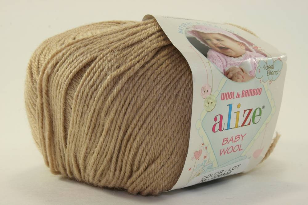 Пряжа Alize BABY WOOL (Цвет: 75 беж)