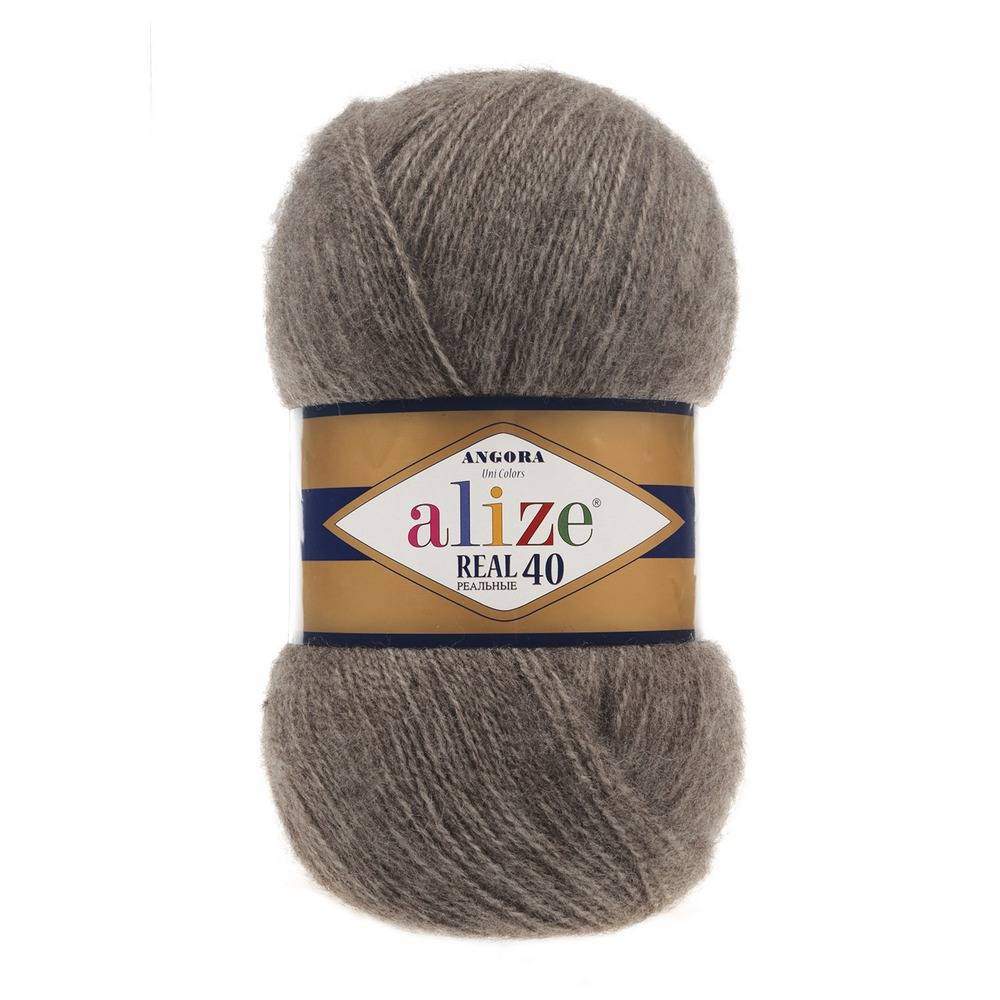 Пряжа Alize ANGORA REAL 40 (Цвет: 553 кофе)