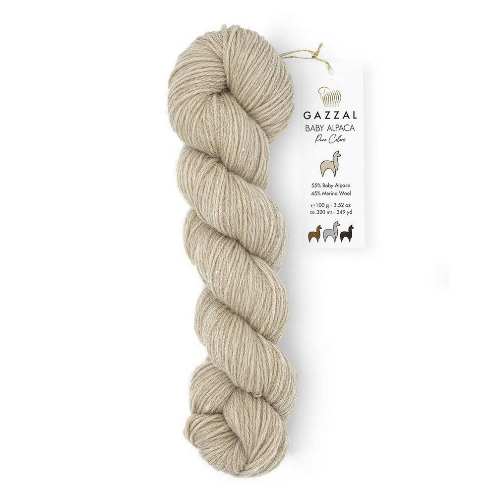 Пряжа Gazzal BABY ALPACA PURE COLORS (Цвет: 6453 св.беж)