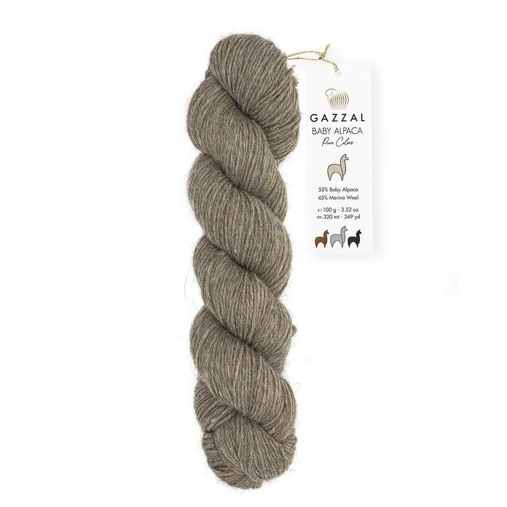 Пряжа Gazzal BABY ALPACA PURE COLORS (Цвет: 6454 св.коричневый)