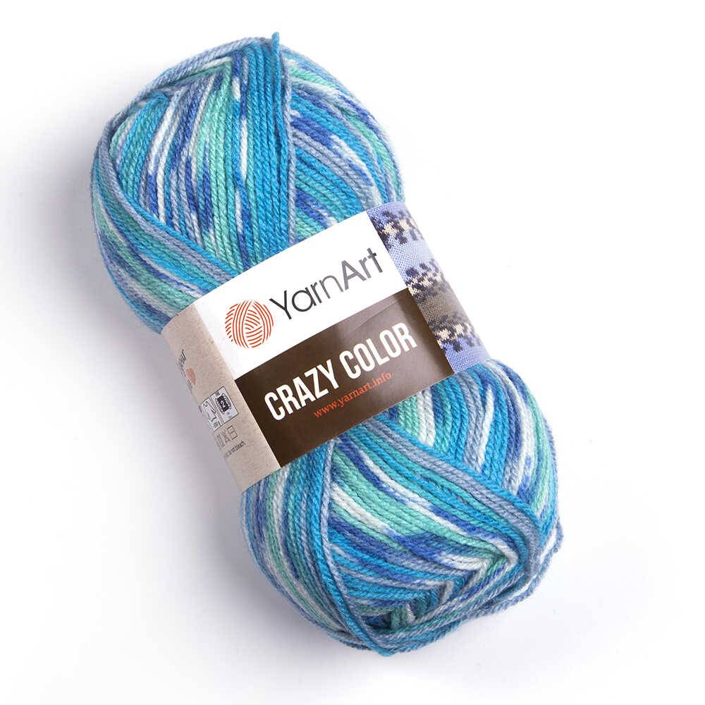 Пряжа Yarn Art CRAZY COLOR (Цвет: 98 синий)