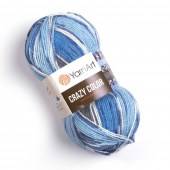 Пряжа Yarn Art CRAZY COLOR (Цвет: 134 серо-голубой)