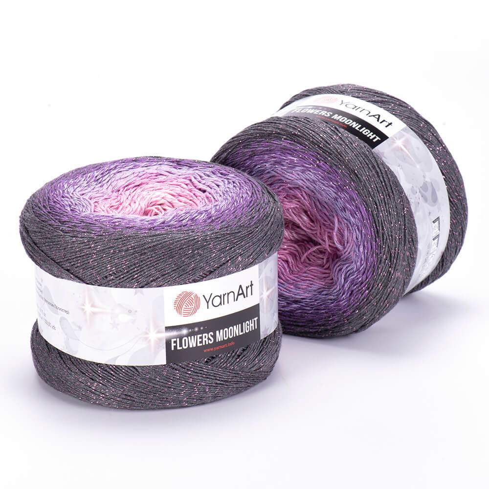 Пряжа Yarn Art FLOWERS MOONLIGHT (Цвет: 3276 т.серый-астра)