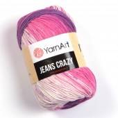 Пряжа Yarn Art JEANS CRAZY (Цвет: 8206 розово-малиновый меланж)