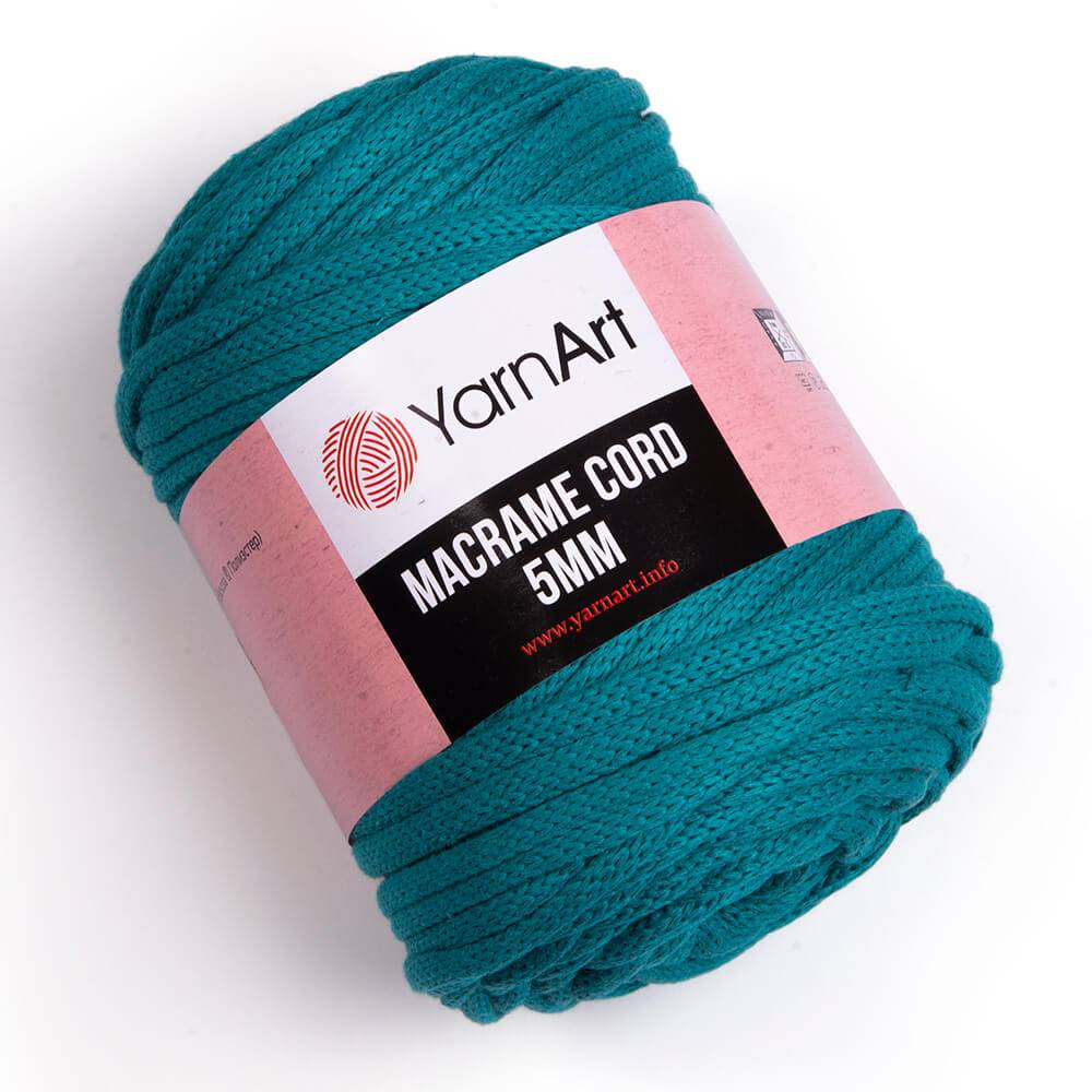 Пряжа Yarn Art MACRAME CORD 5MM (Цвет: 783 зеленая бирюза)