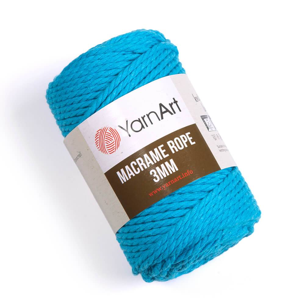 Пряжа Yarn Art MACRAME ROPE 3MM (Цвет: 763 голубая бирюза)