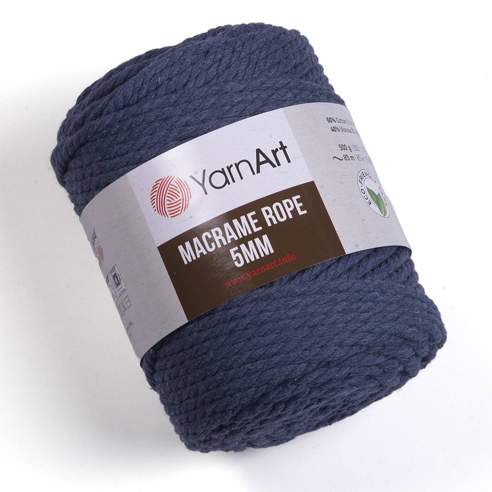 Пряжа Yarn Art MACRAME ROPE 5MM (Цвет: 761 джинс)