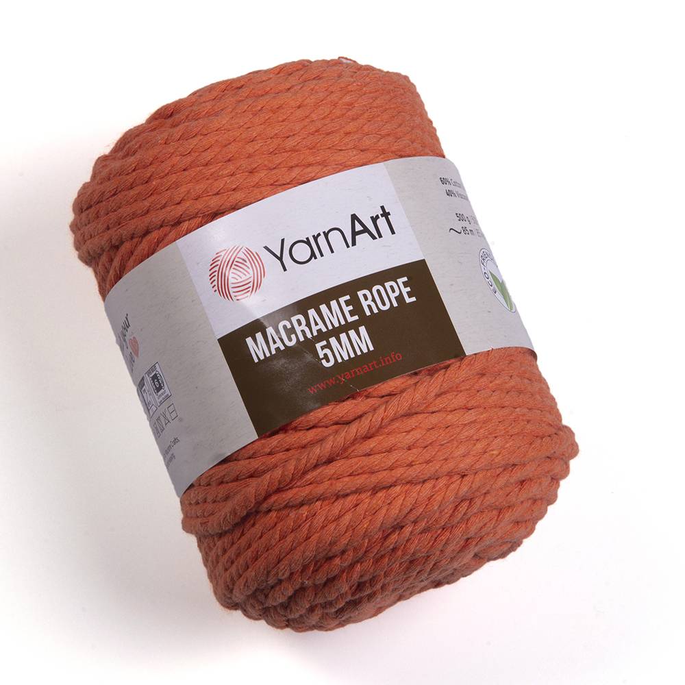 Пряжа Yarn Art MACRAME ROPE 5MM (Цвет: 770 апельсин)