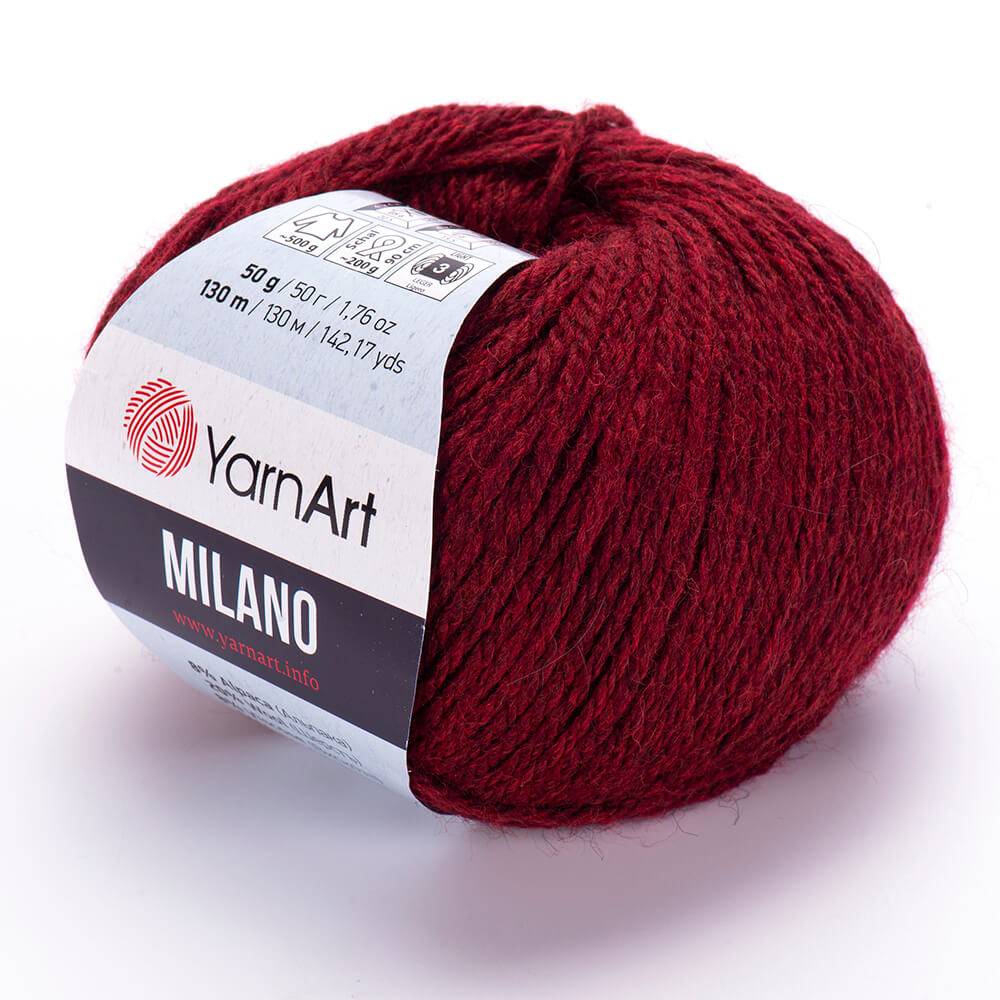 Пряжа Yarn Art MILANO (Цвет: 856 бордо)